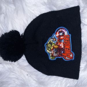 Boys' Black Avengers Knit Hat